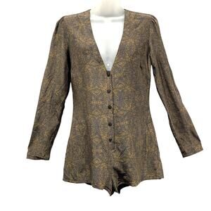 Stone Cold Fox Hayes Silk Romper Playsuit Brand Size 1 or XS